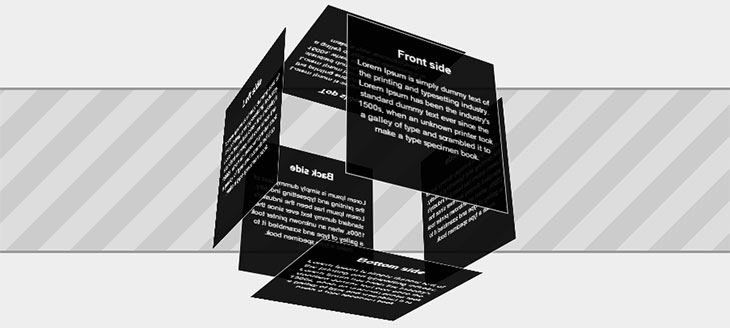 css cube flip codepen